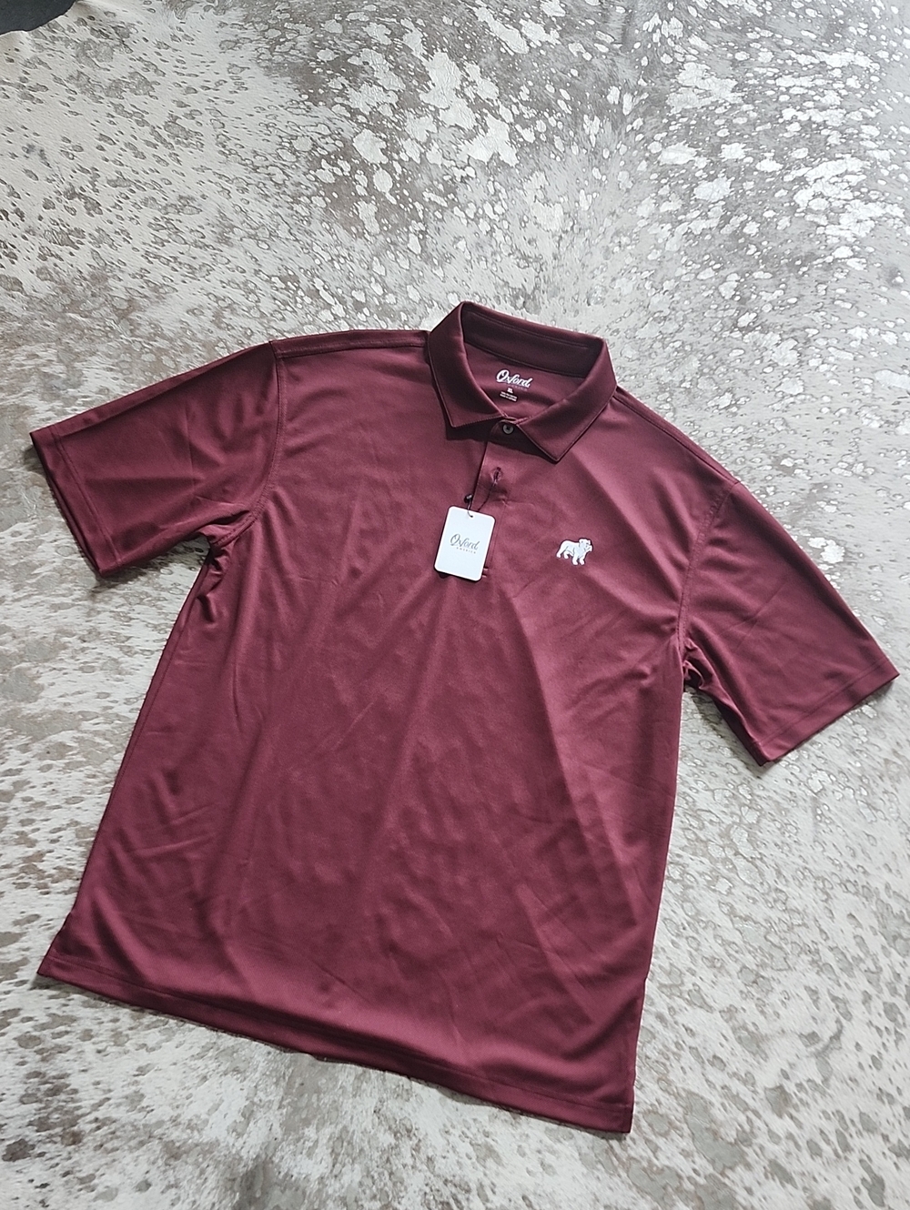 Oxford America Bulldog Polo Shirt SzXL NWT